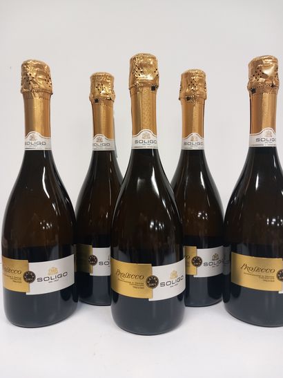 5 bouteilles de Prosecco Domaine de Tréviso...