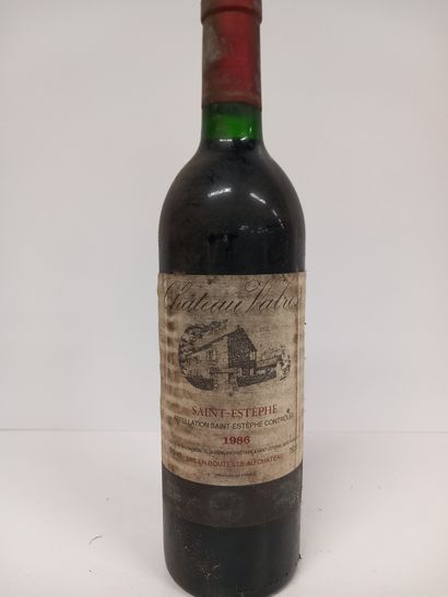 Bouteille de Saint Estèphe 1986 Château Valrose...