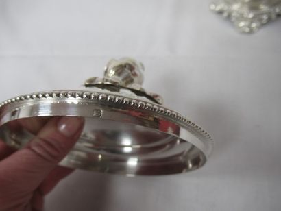 Sucrier en argent. Minerve. Poids : 423 g...