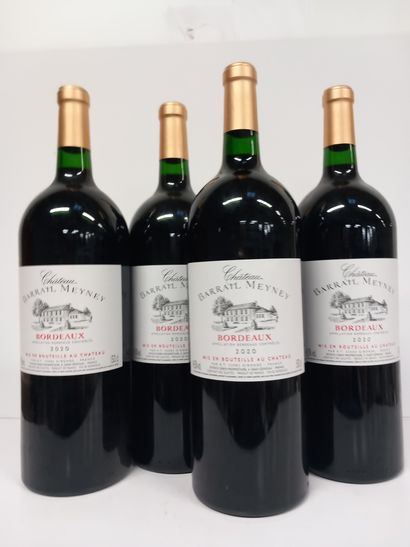 4 Magnums 150cl Château Barrail Meney 2020...