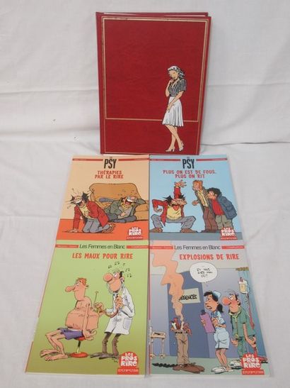 Lot comprenant un recueil de bandes dessinées...