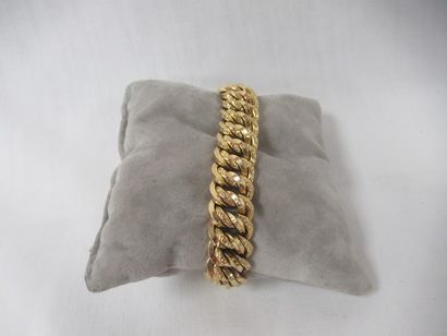 Bracelet en or jaune, 18K. Poids : 32,35...