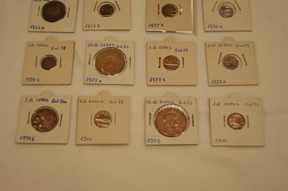 FRANCE Lot de 16 pièce. XVIIIe et XIXe.