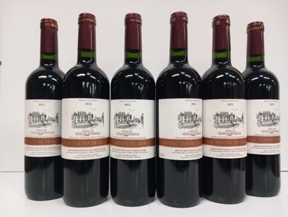 6 Bouteilles du Château Le Tertre de Graveline...