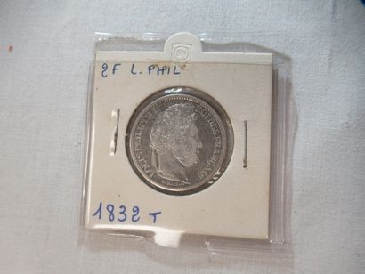 FRANCE Pièce de 2 francs Louis Philippe en...