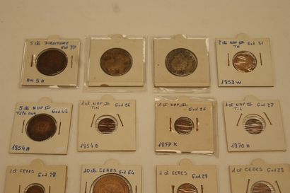 FRANCE Lot de 16 pièce. XVIIIe et XIXe.