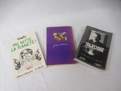 Lot de 3 livres dédicacés : PLANTU, Jean...
