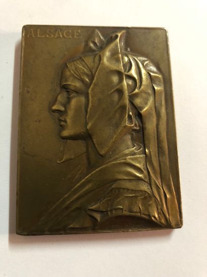 Médaille en bronze « ALSACE » par Georges...