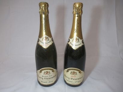 2 bouteilles de champagne Varry-Voisembert...
