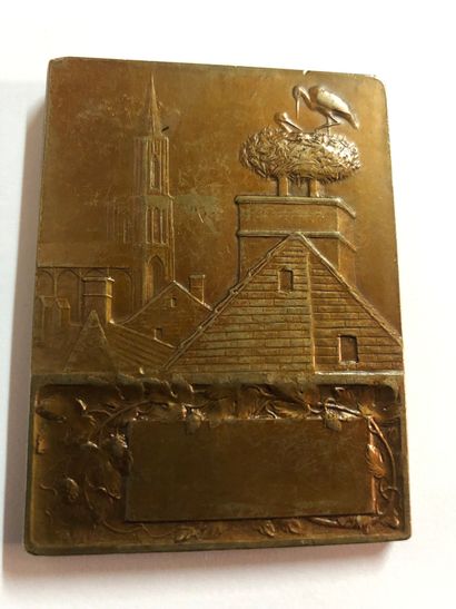 Médaille en bronze « ALSACE » par Georges...