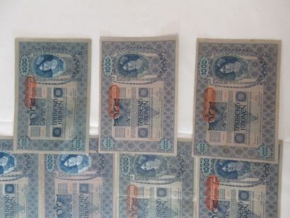 Autriche - Lot de 11 billets de 1000 couronnes,...