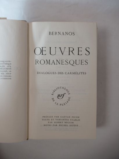 LA PLEIADE, Bernanos 