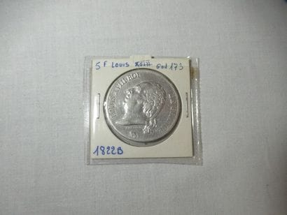 FRANCE Pièce de 5 francs en argent. Louis...