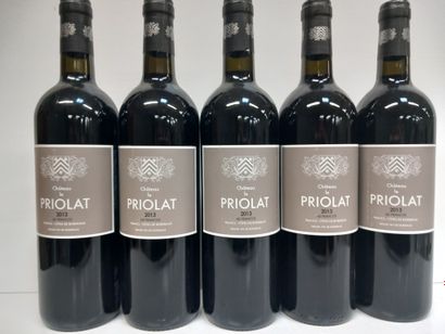 5 Bouteilles de Château Priolat 2013 Grand...