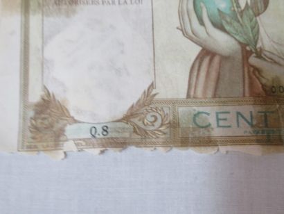 INDONESIE 3 billets de 100 francs. (très...