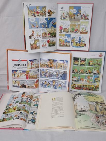 Lot de 5 bandes dessinées : Astérix, Boule...