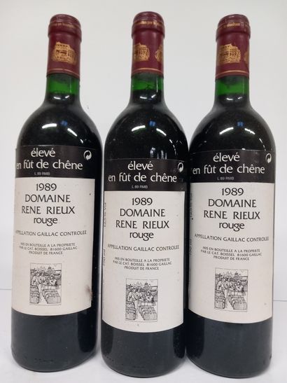 3 Bouteilles de Cahors du Domaine René Rieux...