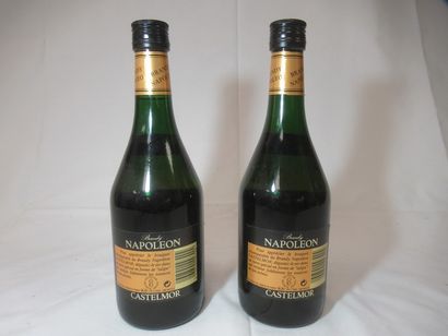 2 bouteilles de brandy Castelmor Napoléo...