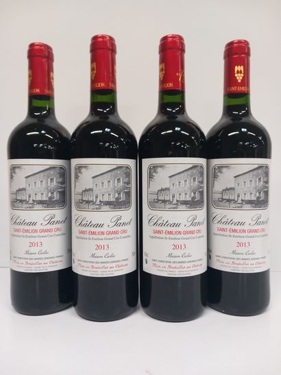 4 Bouteilles de Saint Emilion Grand Cru 2013...