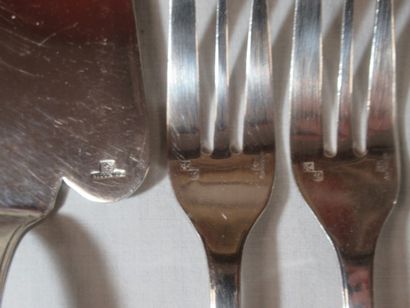 ALFENIDE Service à gâteau en métal argenté,...