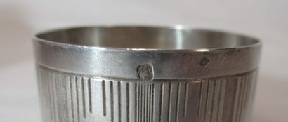 Rond de serviette en argent. Minerve. Gravé...