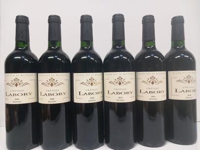 6 Bouteilles de Fronsac Château Labory 2016...