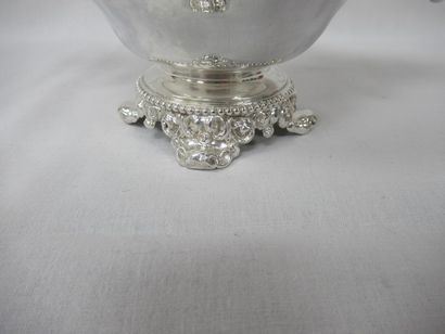 Sucrier en argent. Minerve. Poids : 423 g...