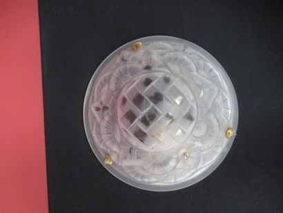 DEGUE Suspension en verre moulé. Diam.: 35...