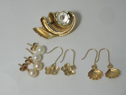 Lot de 4 paires paire de boucles d'oreilles...