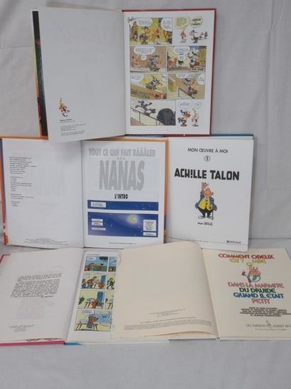 Lot de 5 bandes dessinées : Astérix, Boule...