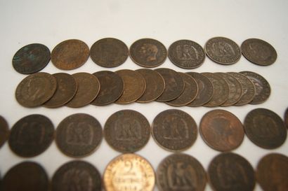 FRANCE Lot de petites pièces. Fin XIXe et...