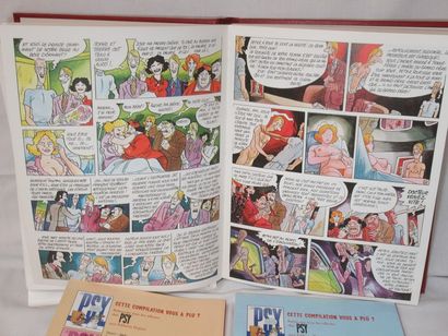 Lot comprenant un recueil de bandes dessinées...