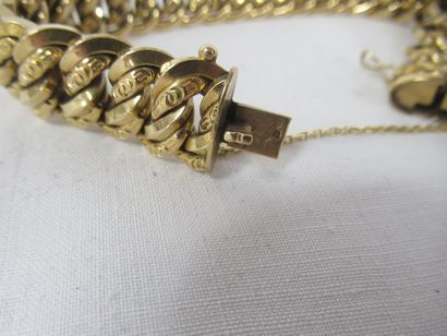 Bracelet en or jaune, 18K. Poids : 32,35...