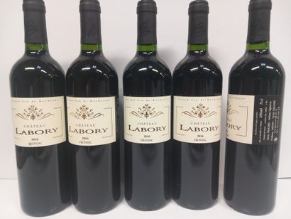 5 bouteilles de Fronsac 2016 Château Labory...