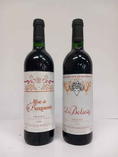 Lot comprenant:
1 Bouteille de Baron Philippe...