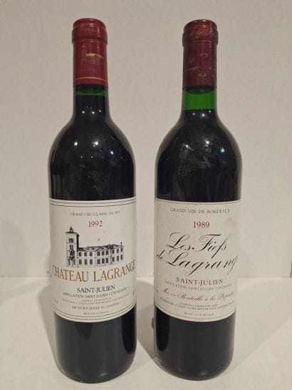 Lot de 2 bouteilles de Saint Julien : 1 1992...
