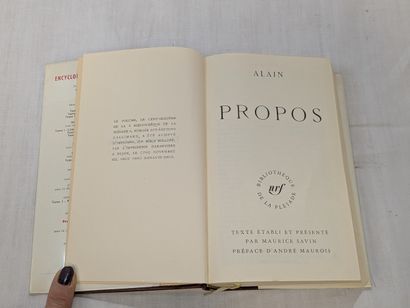 LA PLEIADE, ALAIN. 