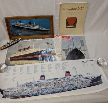 A collection on the theme of ocean liners,...