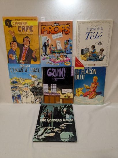 Lot de 7 bandes dessinées Le flacon bleu,...