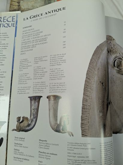 Lot de 5 livres sur l'architecture et l'archéologie...