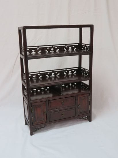 CHINA Small freestanding shelf made of exotic...
