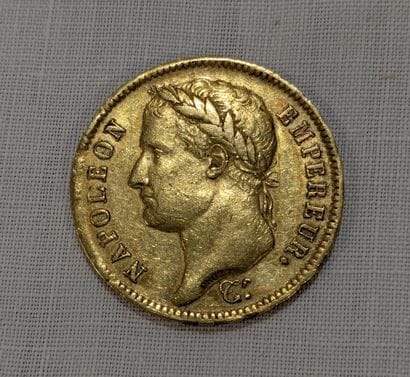 40-franc gold coin, Napoleon, 1812 A. Weight:...