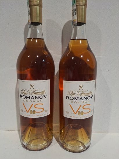 2 Bouteilles de Cognac VS Famille Romanov...