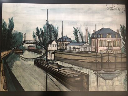 D'après Bernard BUFFET (1928-1999) « Le canal...