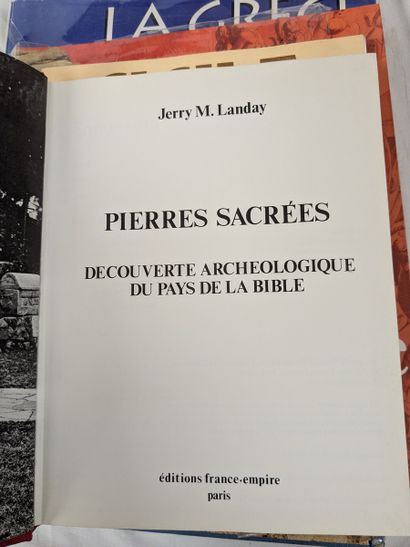 Lot de 5 livres sur l'architecture et l'archéologie...