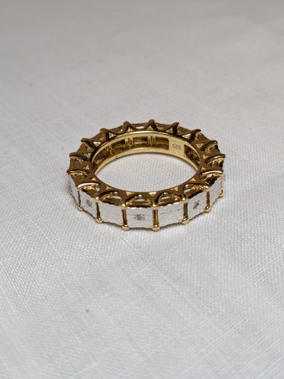 Alliance américaine en argent et vermeil,...