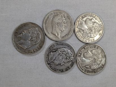 France. Set of silver coins consisting of...
