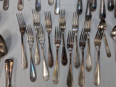 FRIONNET. Partie de ménagère en métal argenté...