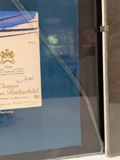 CHÂTEAU MOUTON-ROTHSCHILD. Lithographie commémorative...