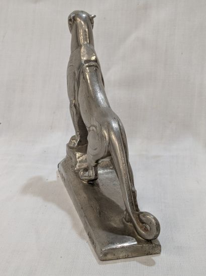 FRECOURT Metal figurine depicting a panther....